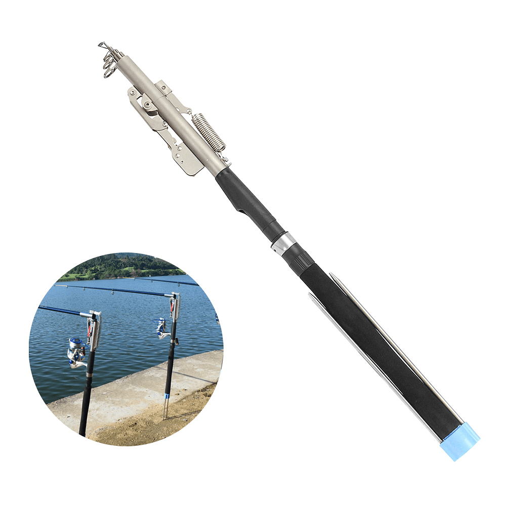 ZANLURE 2.1M 2.4M Stainless Steel Automatic Fishing Rod Sea River Lake Pool Telescopic Fishing Pole - MRSLM
