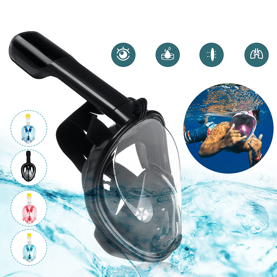 Full Face Diving Mask anti Fog Underwater Scuba Goggles Waterproof Swimming Equipment for Adult Youth - MRSLM
