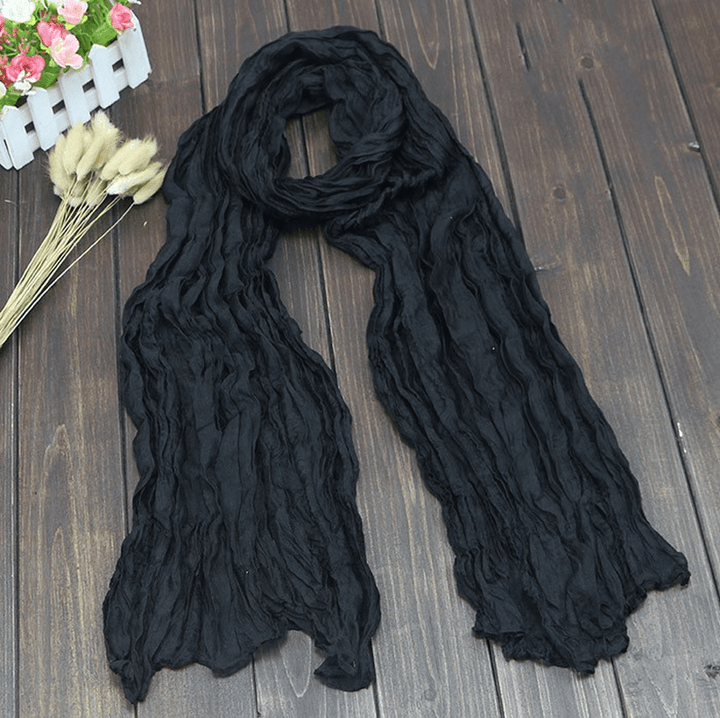 Bali Pure Cotton Yarn Fold Scarf Children Candy Color Autumn - MRSLM