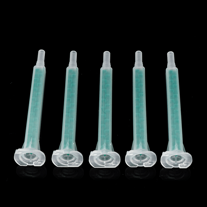 5Pcs/Set 50Ml 2:1 AB Glue Tube Dual Glue Cartridge Two Component Dispenser Tube with Mixing Tube Mixing Syringe for Industrial Glue Applicator - MRSLM