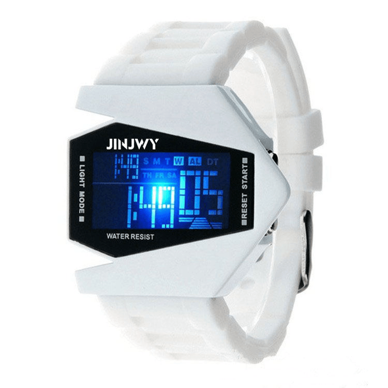 Fashion Multi-Function LED Display Men Watch 5ATM Waterproof Stopwatch Luminous Electronic Digital Watch - MRSLM
