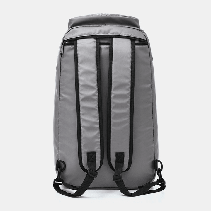 Unisex Nylon Waterproof Wear-Resistance Outdoor Brief Large Capacity Basketball Storage Bag Travel Bag Gym Bag Backpack - MRSLM