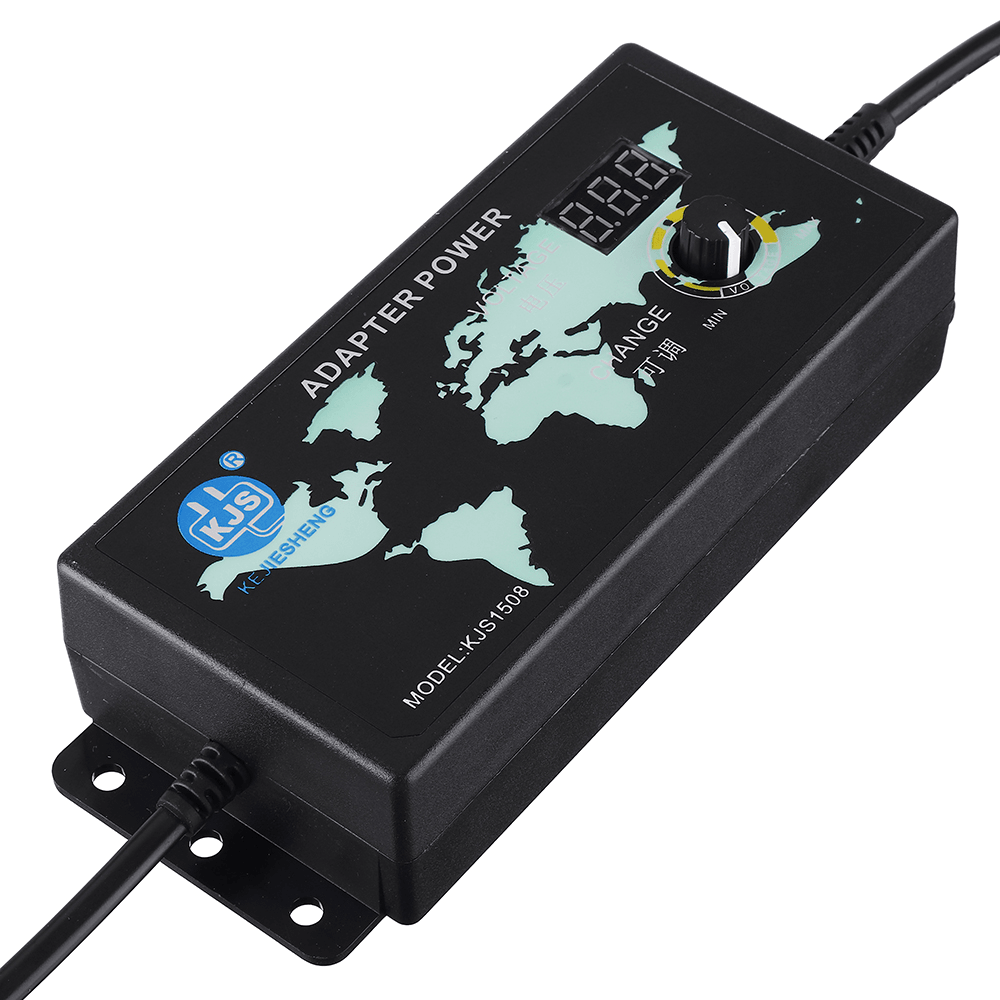 3-12V 10A 120W AC/DC Adapter Adjustable Voltage Switching Power Supply with Digital Display - MRSLM