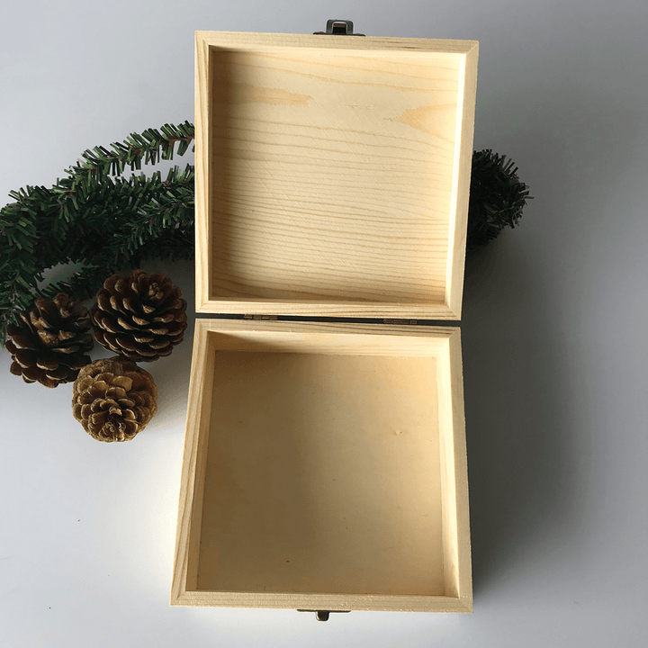 Christmas Decorations EVE BOX Christmas Wooden Carving Gift Box Creative Xmas Tree Box Chocolate Greeting Cards Apples Children Gift Box - MRSLM
