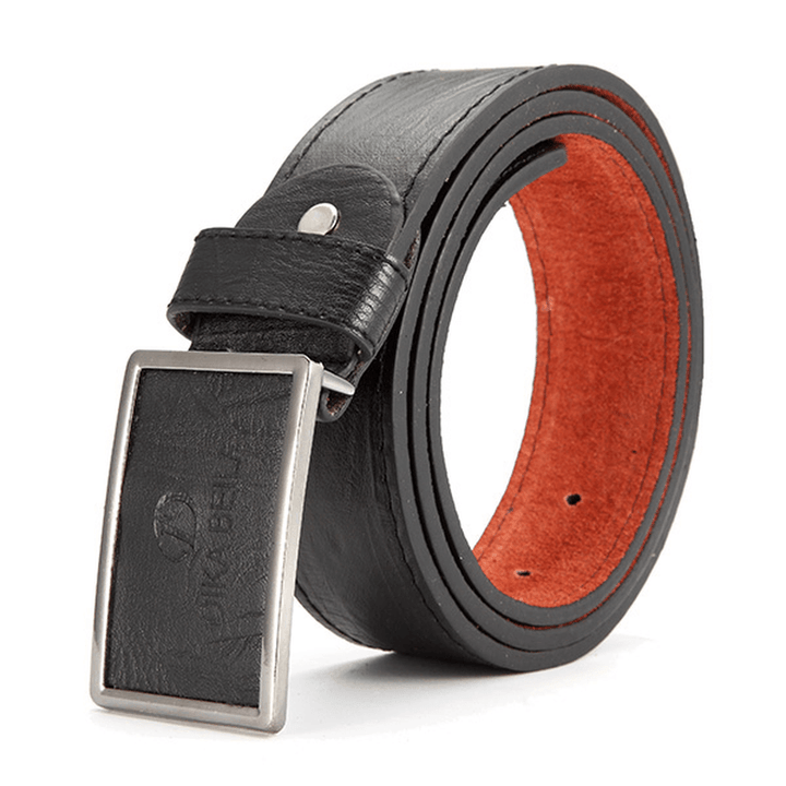Mens PU Leather Alloy Needle Buckle Belt Belts Casual Leisure Pin Buckle Waistband Strap - MRSLM