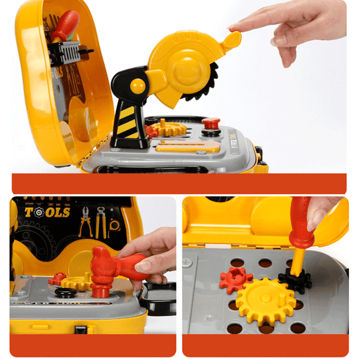 23PCS Children'S Maintenance Tools Kit Set Repair Tool Suitcase Kids' Educational Repair Toys Gift - MRSLM
