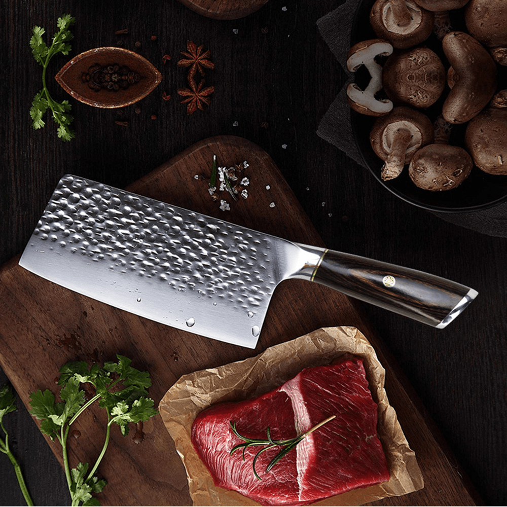 7Inch Stainless Chef Kitchen Knife Steel Multi-Function Non-Stick Cooking Salmon Knife for Kitchen Tool - MRSLM
