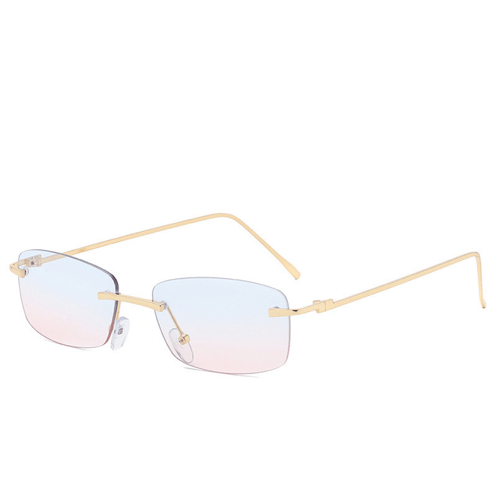 Fashion Rimless Cut-Edge Sunglasses Ocean Lens Sunglasses - MRSLM