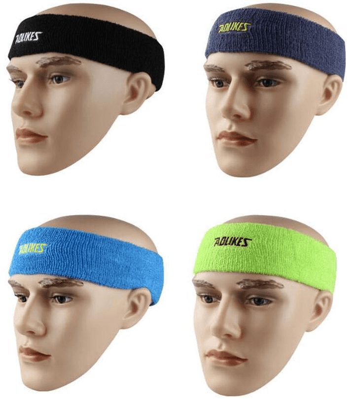 Outdooors Sport Headbrand Breathable Sweat Towel Women Yoga Stretchy Sweatbands - MRSLM