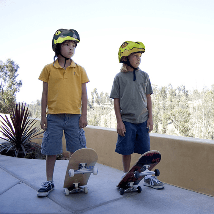 Cartoon Dinosaur Kids Bicycle Helmets Children Cycling Skating Scooting Helmet Kid Headpiece for Outdoor Sports Riding Skating - MRSLM