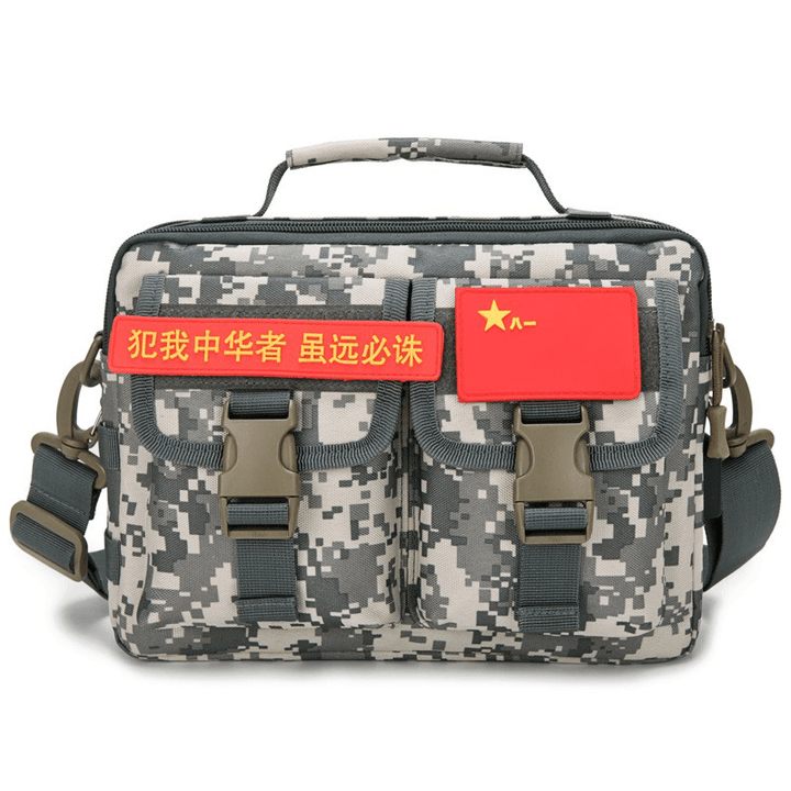 Men New Canvas Tactical Camo Casual Crossbody Bag - MRSLM