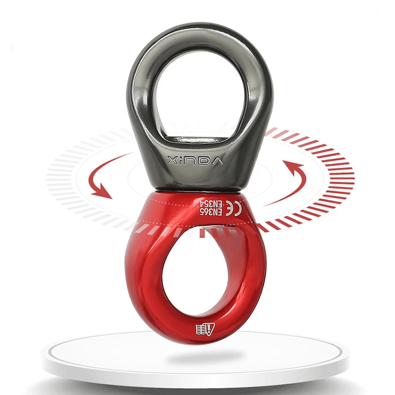 XINDA 30KN Outdoor Universal Ring High Quality Aluminum Swing Swivel for Anchoring Yoga Climbing - MRSLM