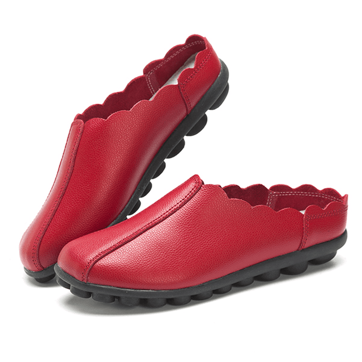US Size 5-12 Women Comfortable Slip on Laciness Flat Loafers - MRSLM