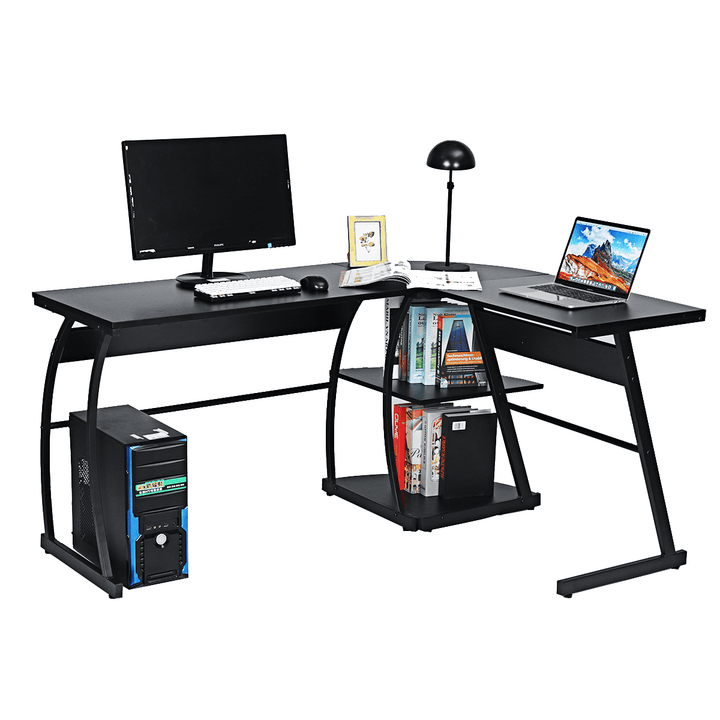 L-Shape Desk 73 Inch Corner Computer Desk Laptop PC Table Workstation Study Gaming Office - MRSLM