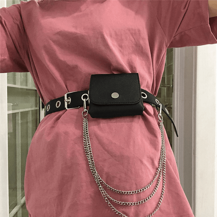 Punk Belt Female Cool Ins Chain Belt Bag Decoration - MRSLM