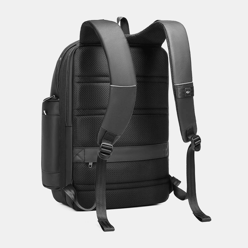 Men Large-Capacity Multiple Compartments Hard Shell Backpack Business Multifunction Waterproof 15.6 Inch Computer Bag - MRSLM