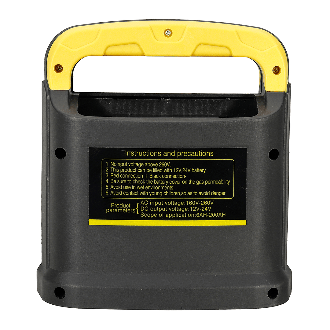 Intelligent Battery Charger 220V AC to 12/24V DC Pulse Repair Car Battery Charger Automatic - MRSLM