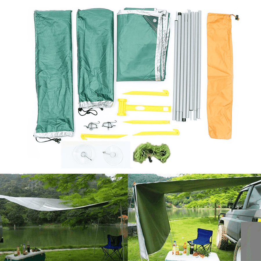 2.8X1.8M Car Side Awning Rooftop Tent Sunshade Outdoor Camping Travel Tent - MRSLM