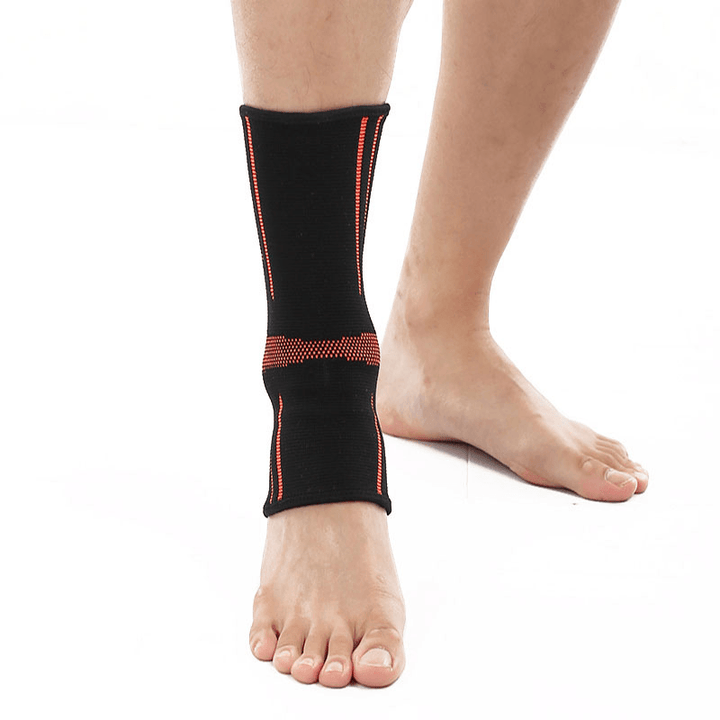 BOER 1 Pair Nylon Ankle Support Breathable Sweat Absorption Outdoor Basketball Football Fitness Ankle Brace - MRSLM