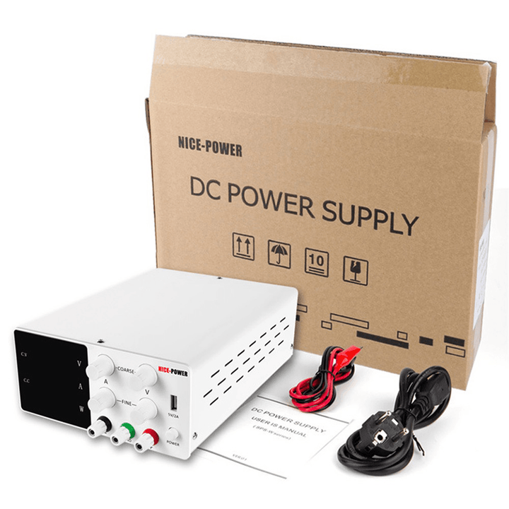 NICE-POWER SPS-W1203 120V 3A Lab Switching DC Power Supply Adjustable Regulated Laboratory Power Source Current Stabilizer Voltage Regulator - MRSLM
