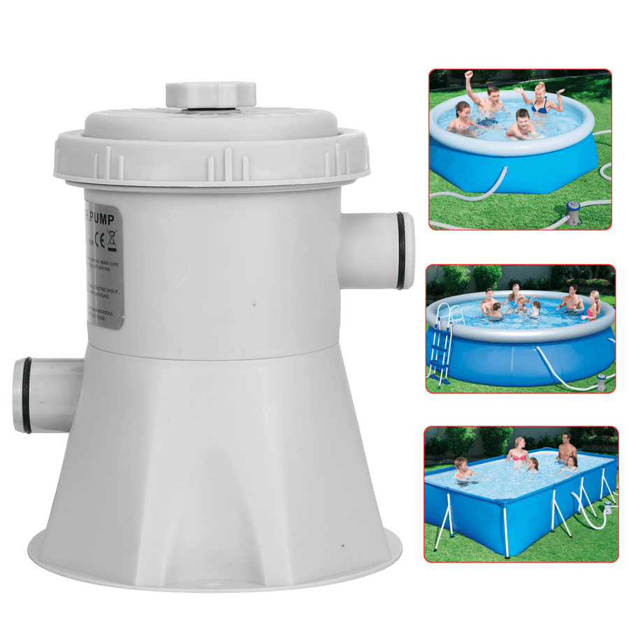 300GAL Electric Swimming Pool Filter Pump for above Ground Pools Cleaning Tools - MRSLM