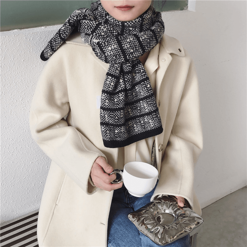 Thick and Warm Couple Woolen Knitted Scarf - MRSLM
