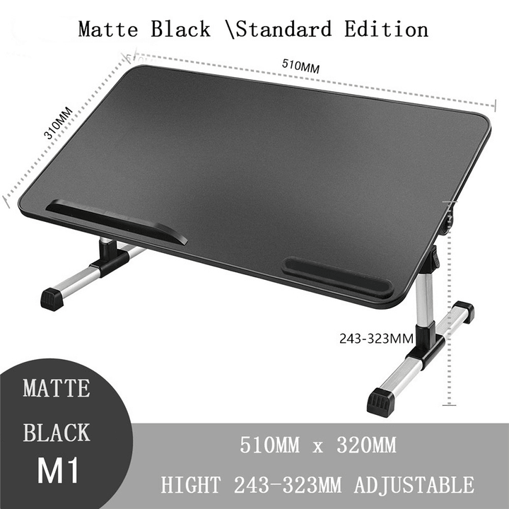 Foldable and Height Adjustable Laptop Desk Lazy Bed Sofa Desk Foldable Lifting Small Table for Study and Office - MRSLM
