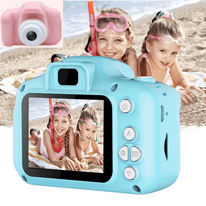 Kids Camera 1080P HD Video Intelligent Shooting Children'S Digital Camera with 2 Inch Display Screen for Kid Toy Gift - MRSLM