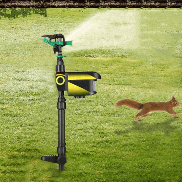 Solar Powered Motion Activated Powerful Eco-Friendly Jet Spray Animal Repeller Automatic Spray Garden Pest Control Repellent - MRSLM