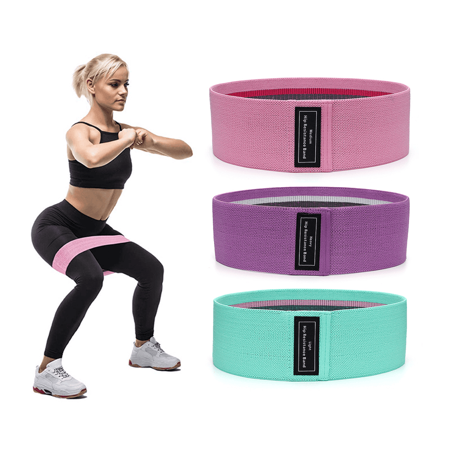 3 Types Squat Resistance Band Yoga Stretch Band Training Pull Rope for Sports Pilates Hip Training Body Shaping - MRSLM