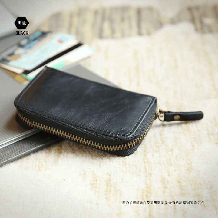 Men Genuine Leather Original Vintage Card Holder - MRSLM