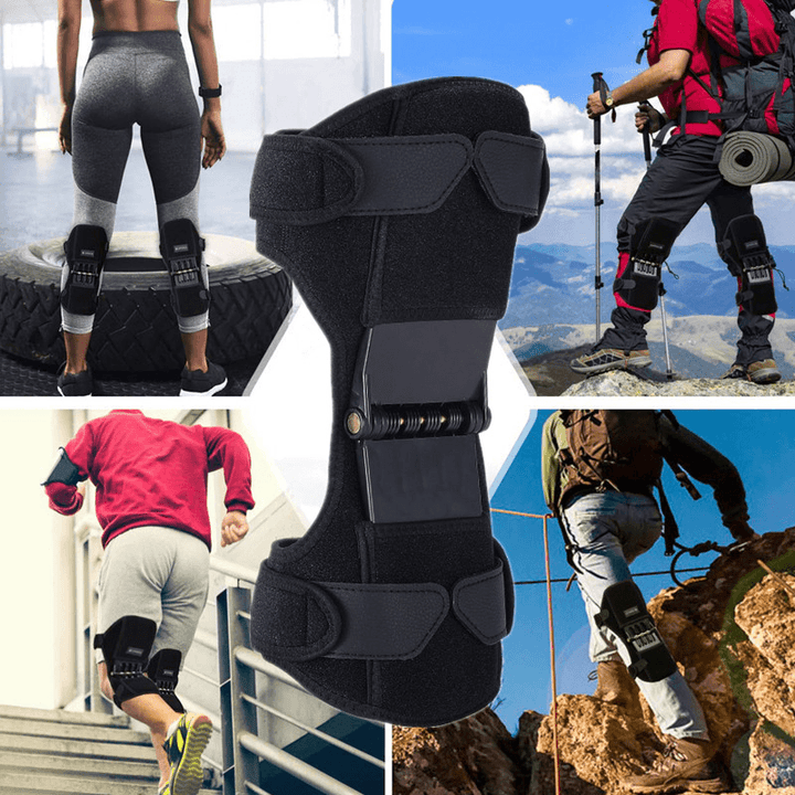 KALOAD 1 Pair Upgraded Knee Protection Booster Breathable Joint Brace Knee Pad Mountaineering Squat Protector - MRSLM
