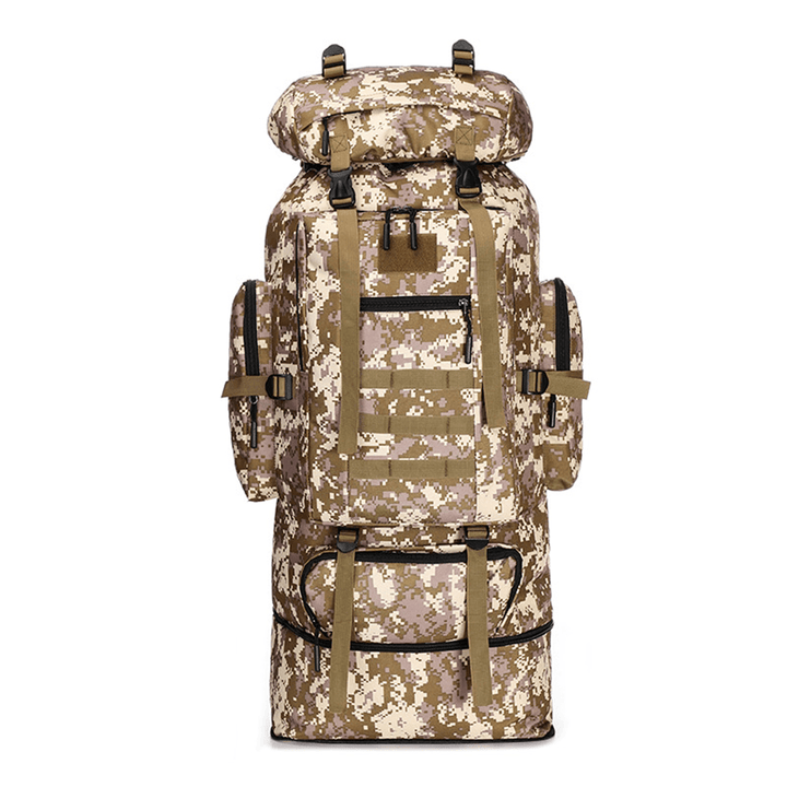 100L Large Capacity Military Tactical Backpack Outdoor Hiking Climbing Camping Bag Travel Rucksack - MRSLM