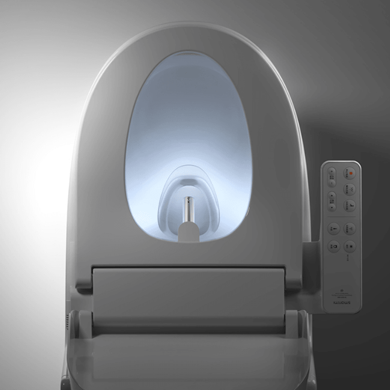 SMARTMI Multifunctional Smart Toilet Seat Covers LED Night Light 4-Grade Adjust Electronic Bidet - MRSLM