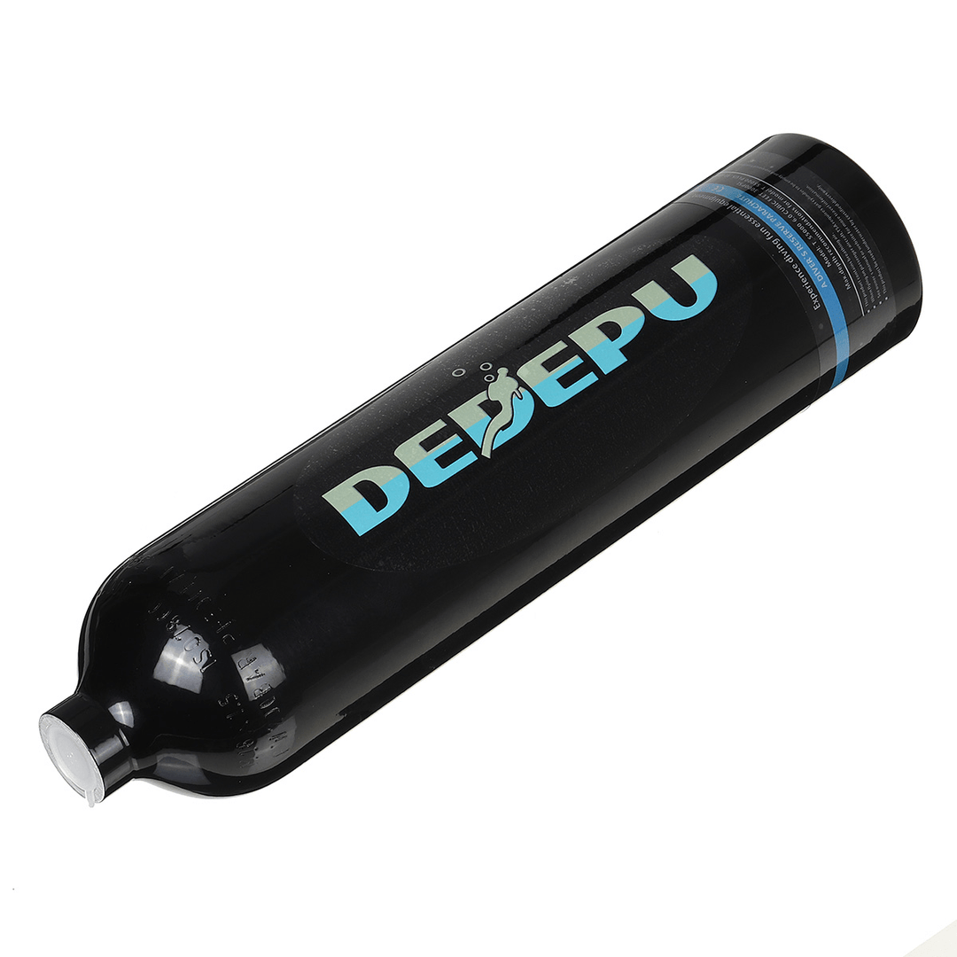 DEDEPU 5 Pcs 1L Scuba Oxygen Air Tank Diving Cylinder Adapter Manual Pump Diving Respirator Underwater Breathing Equipment with Handbag - MRSLM