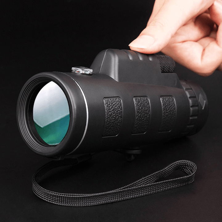 Ipree® 40X60 Upgraded Outdoor Monocular with Compass HD Optic Low Light Level Night Vision Telescope Camping Travel - MRSLM