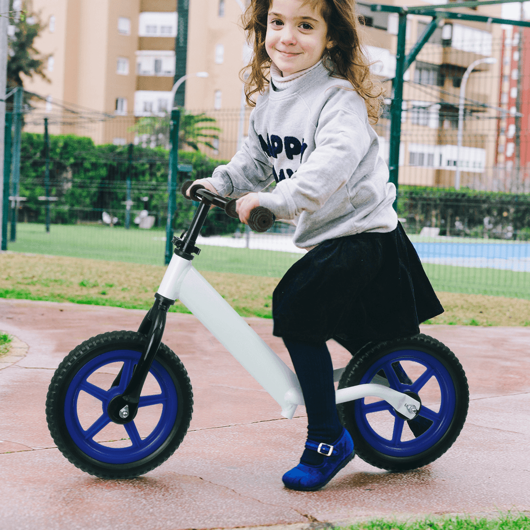 12'' Kids Balance Bike No Pedal Adjustable Seat Handlebar Walking Learning Scooter Children Gift - MRSLM
