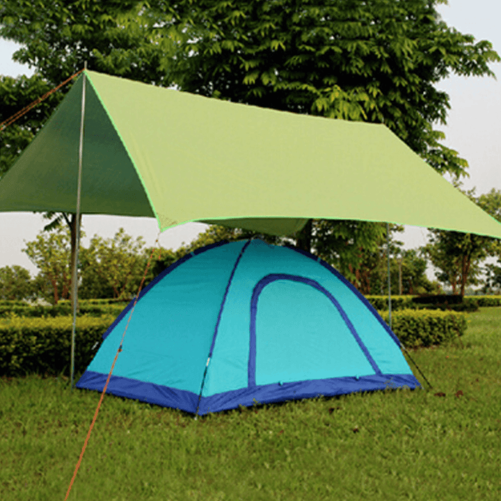 210X150Cm Outdoor Camping Tent Tarp Sunshade Rain Shelter Awning Waterproof Picnic Mat - MRSLM