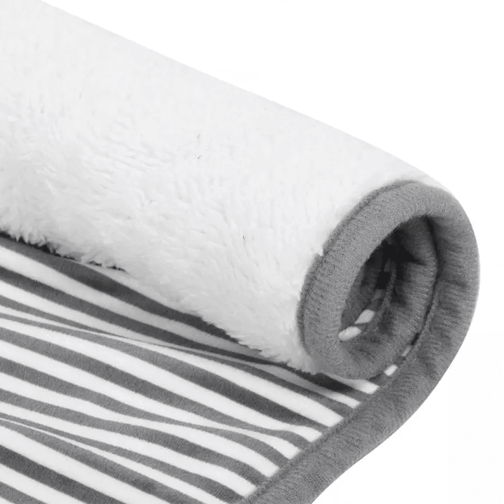Electric USB Heated Shawl Blanket Plush Throw Blanket Lap Mat Body Warmer Heater Pad for Winter - MRSLM