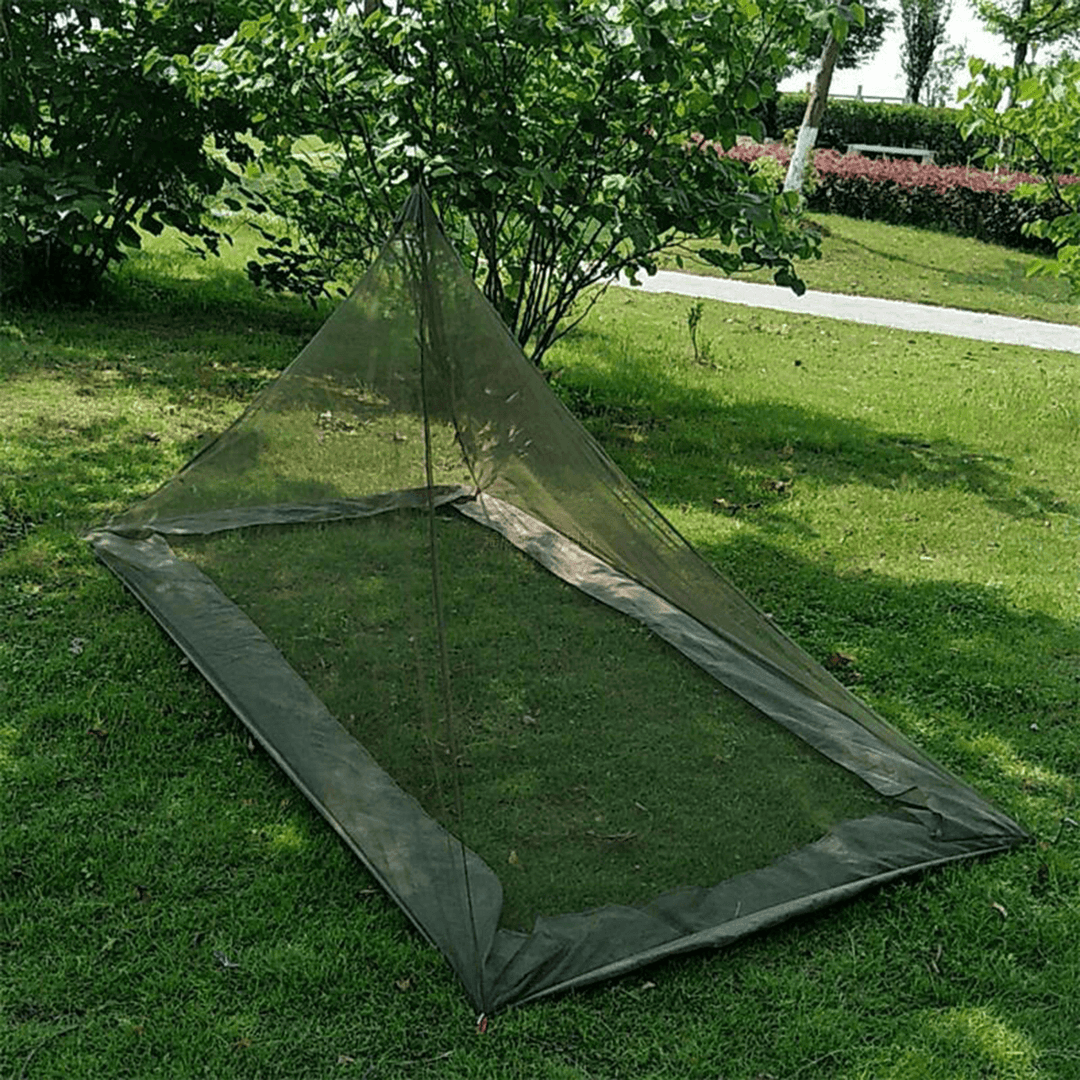 220X120X100Cm Foldable Camping Hiking Tent Bed Portable Triangle Anti-Mosquito Net - MRSLM
