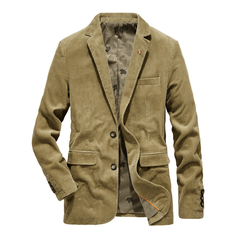 Casual Plain Lapel Blazer, Thin Cotton Casual Suit - MRSLM