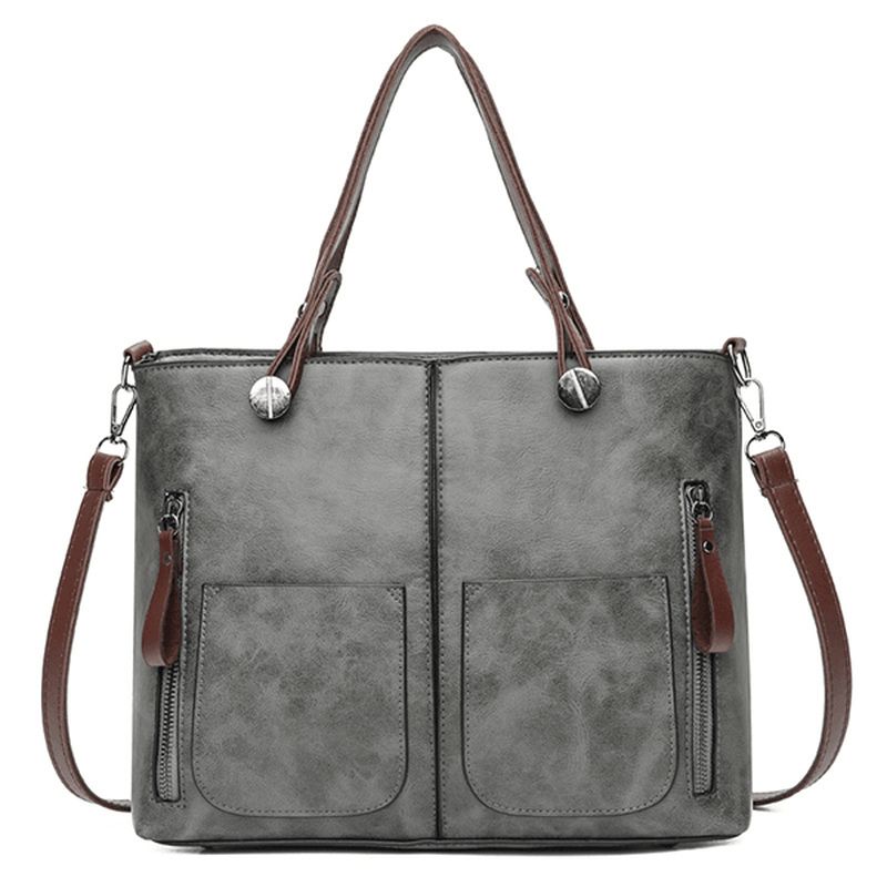 Women Artificial Leather Minimalist Handbag Crossbody Bag - MRSLM