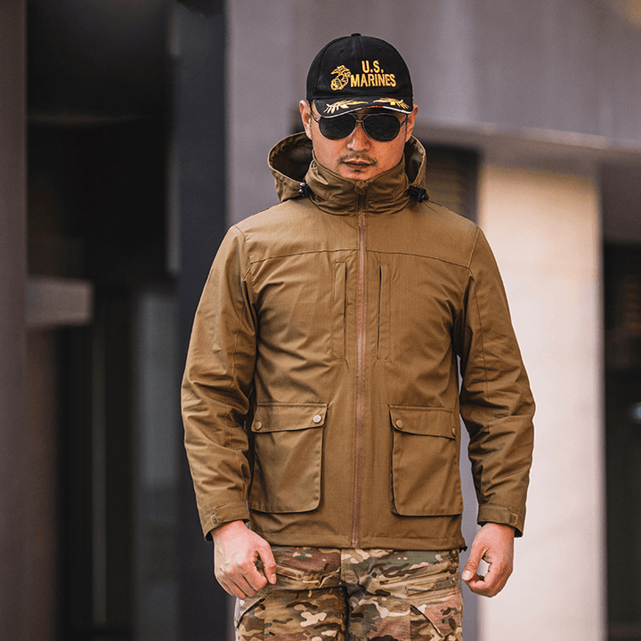 Fashion Simple Men'S Outdoor Camouflage Jacket - MRSLM