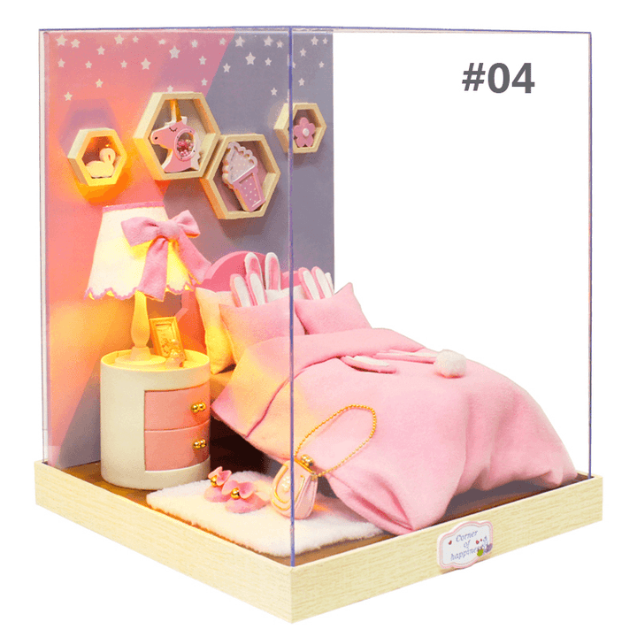 Cuteroom BT Corner of Happiness Series DIY Cabin Doll House Gift Collection Decoration - MRSLM