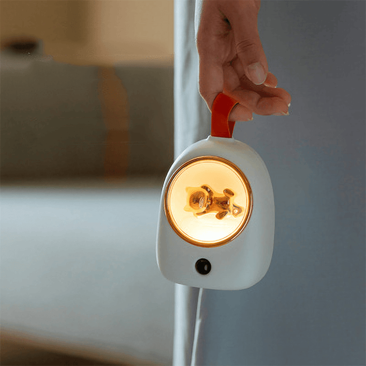 Mini Lamp Night Light Creative Cute Cat Cartoon Rechargeable LED Atmosphere Lamp Human Body Induction Bedroom Decoration Fairy Bedside Night Light - MRSLM