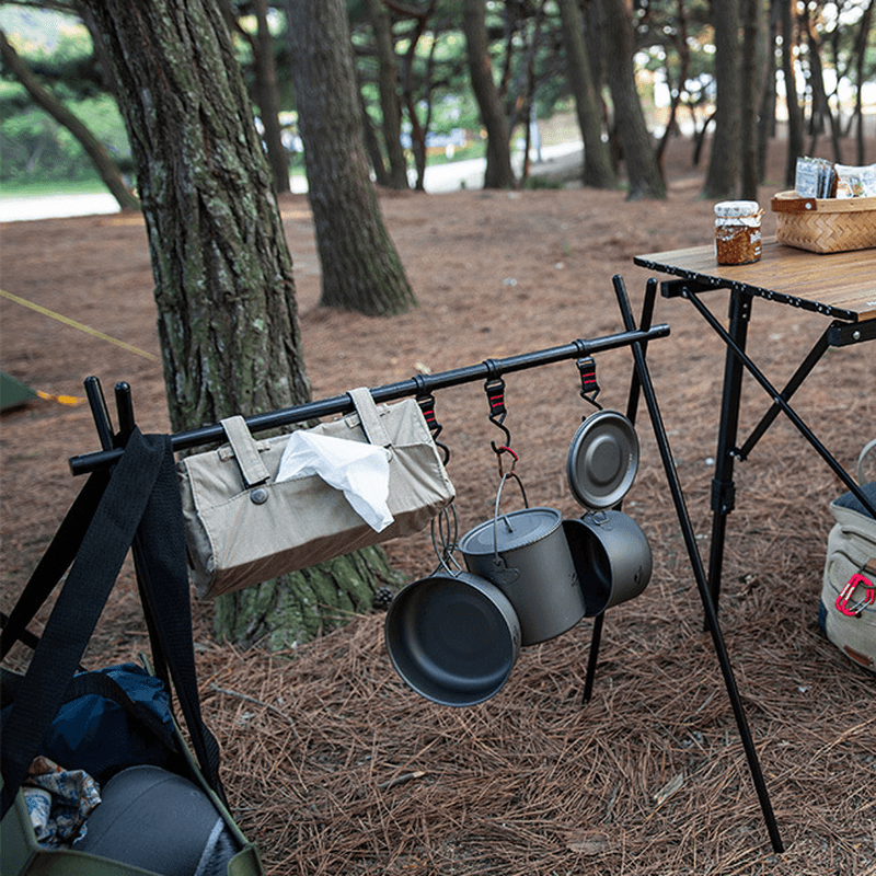 Naturehike Aluminum Alloy Hanging Rack Outdoor Camping 8Kg Bearing Weight Triangular Rack Clothes Storage Drain Shelf - MRSLM