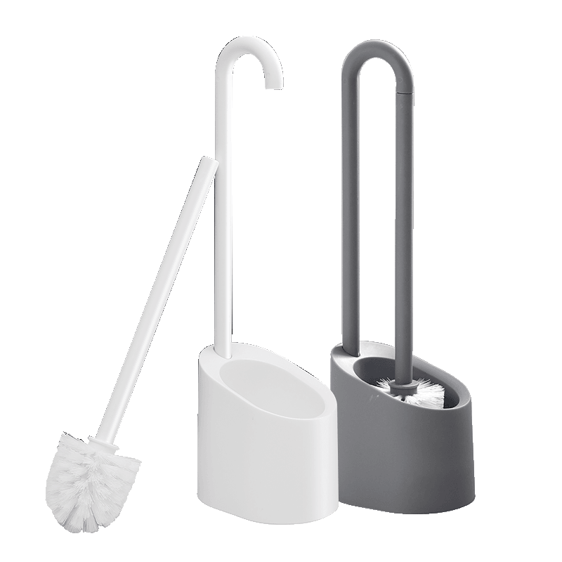 Bathroom Magnetic Cleaning Brush PP Plastic Bathroom Accessories Set Home Long Handle Shower Room Portable Toilet Brush - MRSLM