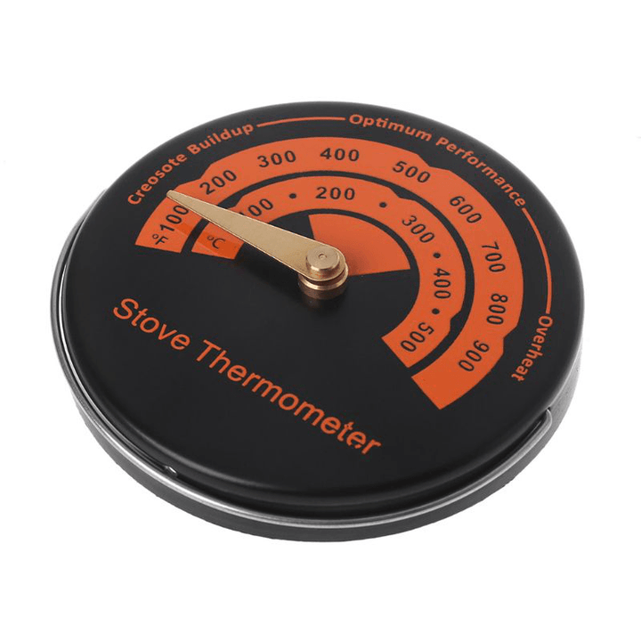 1PC Alloy Magnetic Stove Flue Pipe Thermometer Dropshipping Magnetic Wood Stove Thermometer Fireplace Fan Stove Thermometer BBQ Thermometer - MRSLM