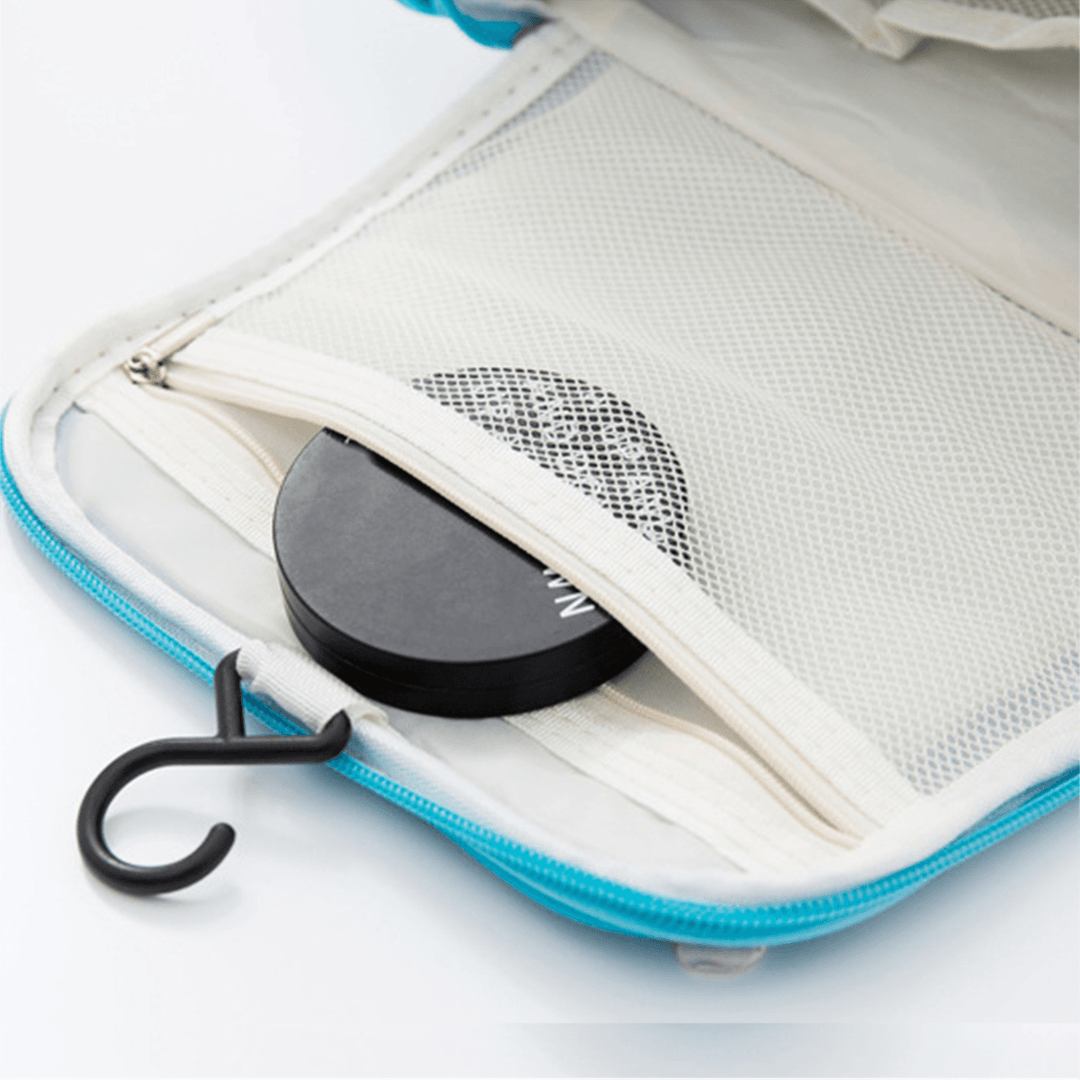 Travel Toiletry Bag Hanging Makeup Large Kit Folding Organizer Waterproof Hook - MRSLM