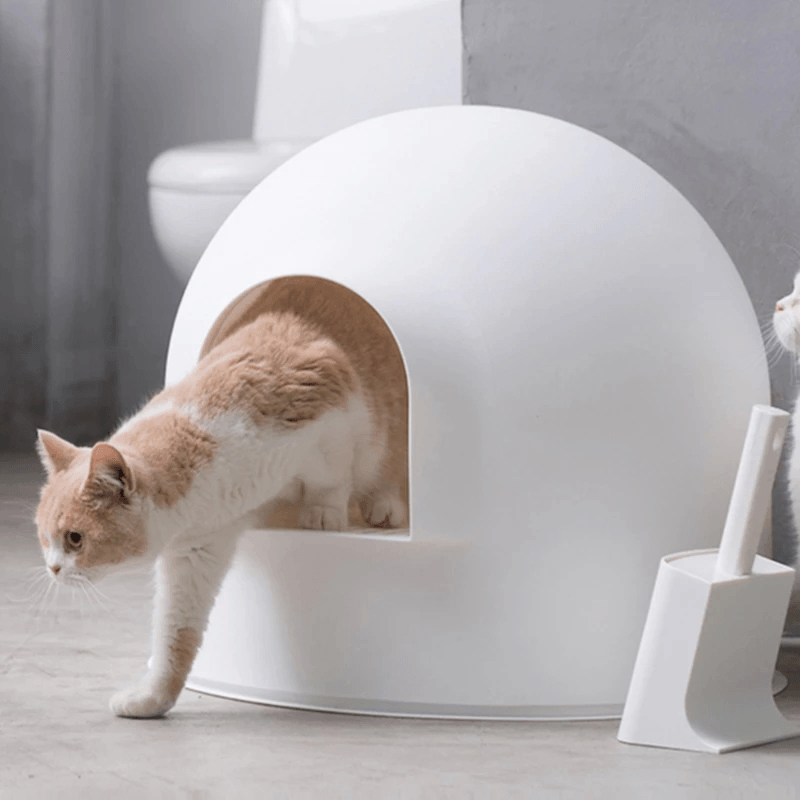 PIDAN Cat Litter Box Semi-Closed Sand Leakage Prevention Deodorant Pet Toilet Large Space for Pet - MRSLM